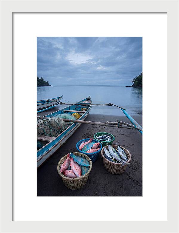 Tropical Dawn Fishermen Returning
