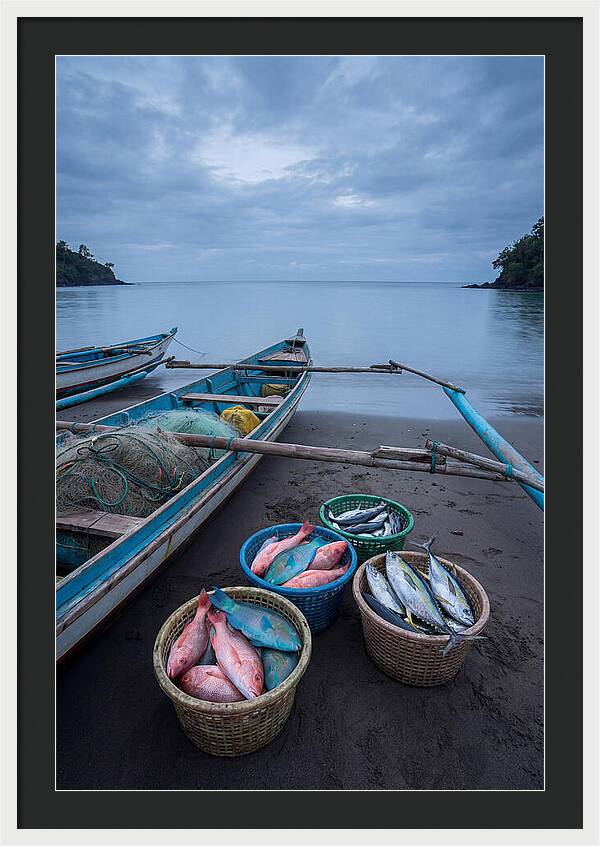Tropical Dawn Fishermen Returning