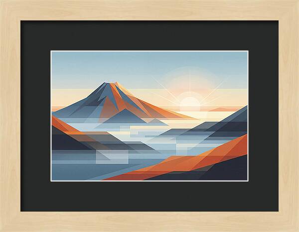 Tropical Dawn Over Volcanic Peak