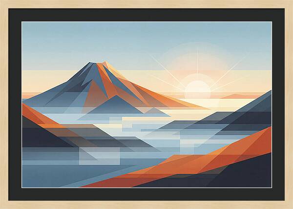 Tropical Dawn Over Volcanic Peak