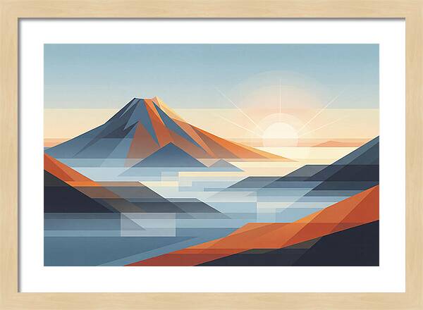 Tropical Dawn Over Volcanic Peak