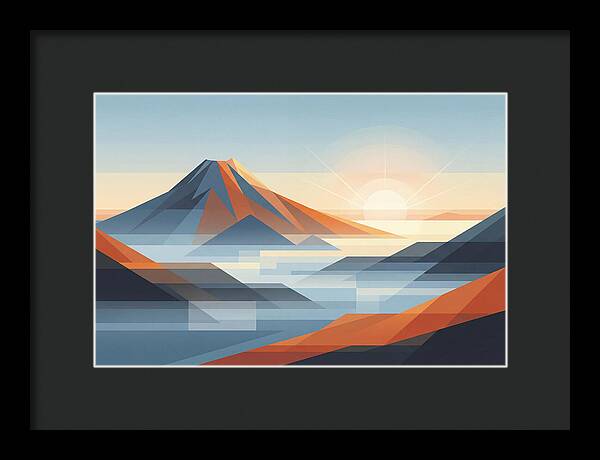 Tropical Dawn Over Volcanic Peak