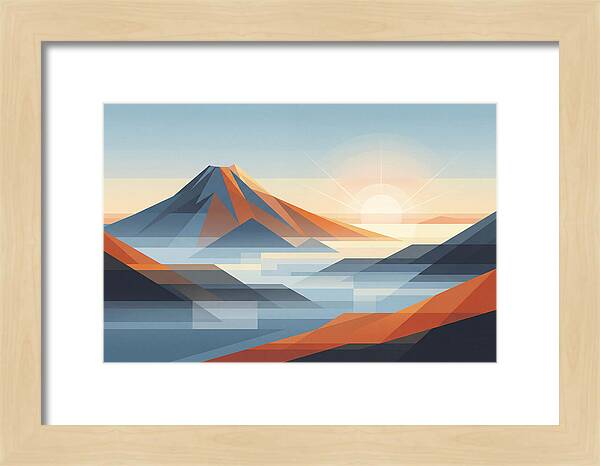 Tropical Dawn Over Volcanic Peak