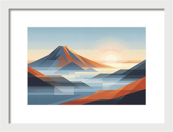 Tropical Dawn Over Volcanic Peak