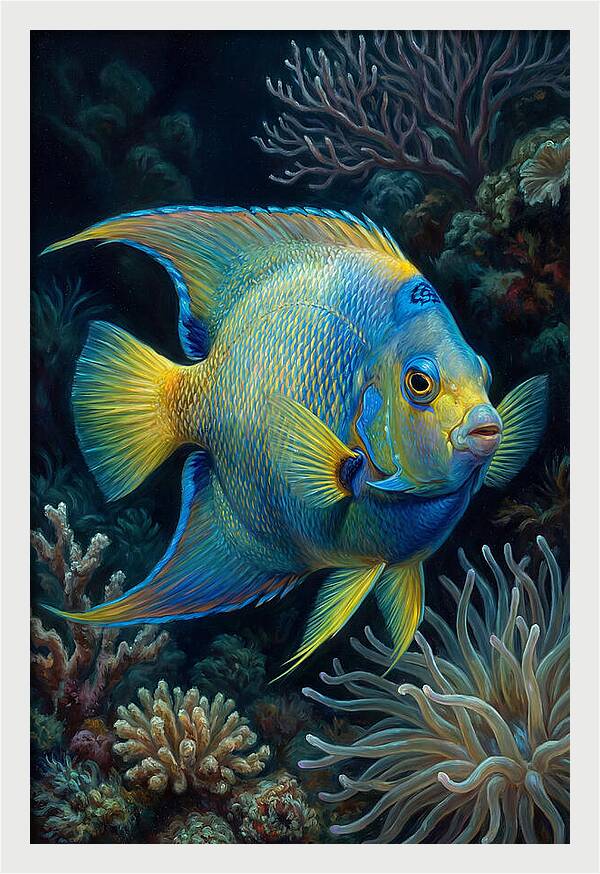 Tropical Fish In Vibrant Coral Reef