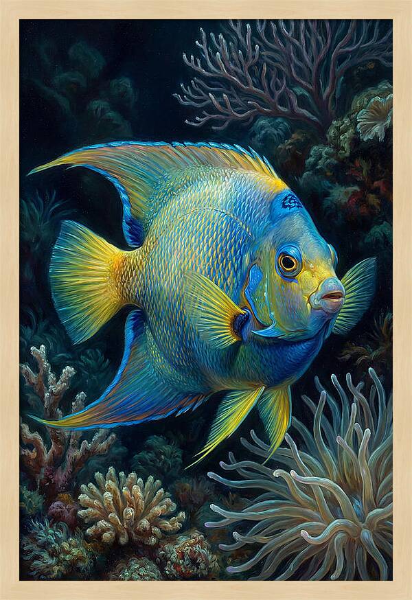 Tropical Fish In Vibrant Coral Reef