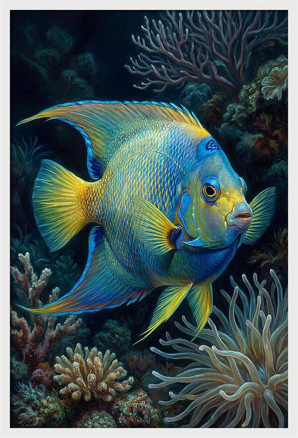 Tropical Fish In Vibrant Coral Reef