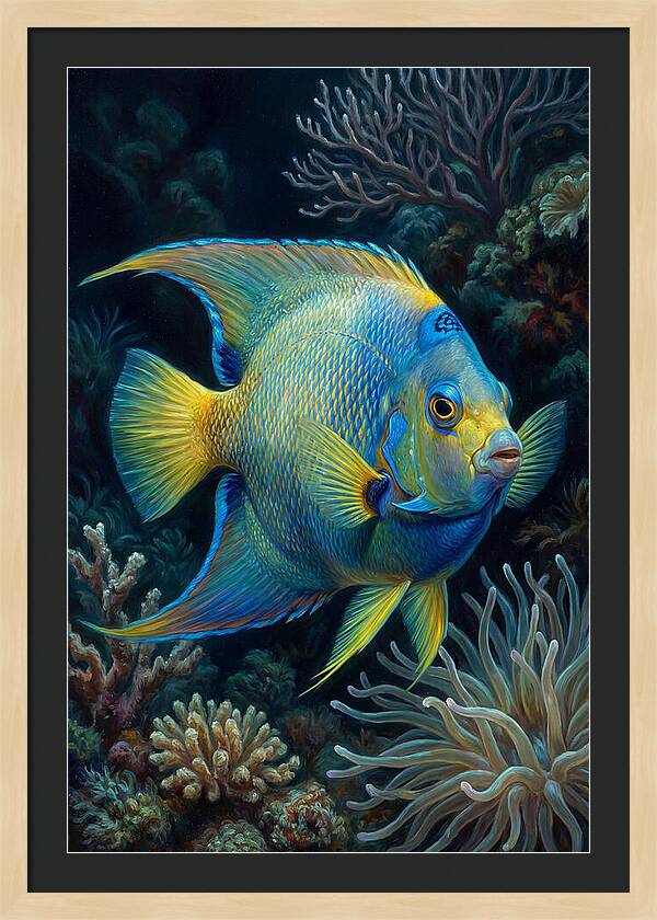 Tropical Fish In Vibrant Coral Reef