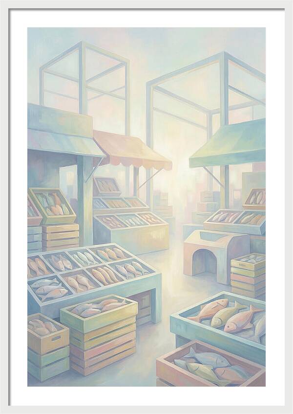 Tropical Fish Market Scene