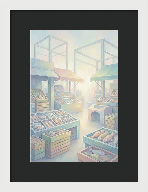 Tropical Fish Market Scene