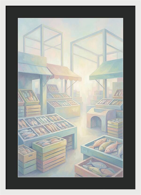 Tropical Fish Market Scene