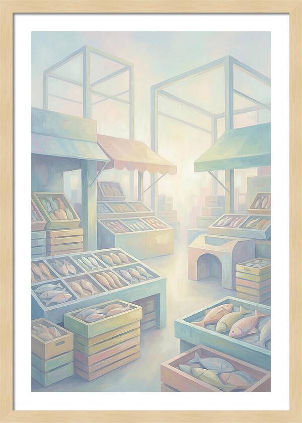Tropical Fish Market Scene