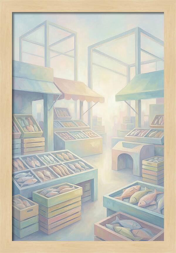 Tropical Fish Market Scene