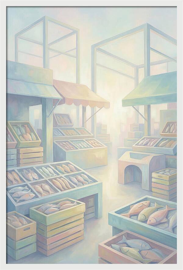 Tropical Fish Market Scene