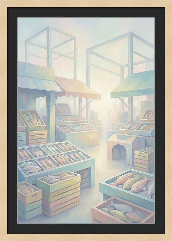 Tropical Fish Market Scene