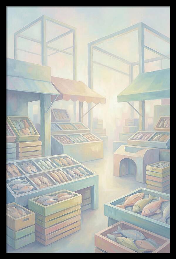 Tropical Fish Market Scene