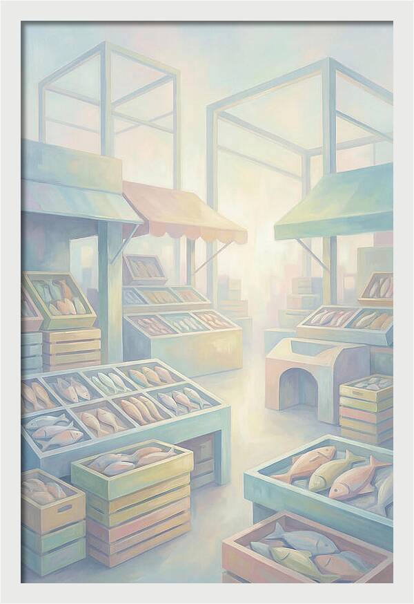 Tropical Fish Market Scene