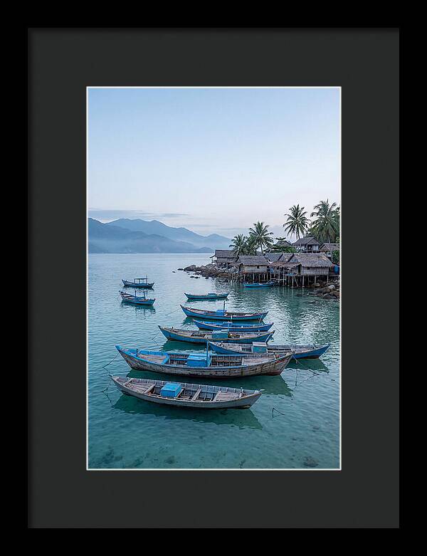 Tropical Fishing Village At Dawn