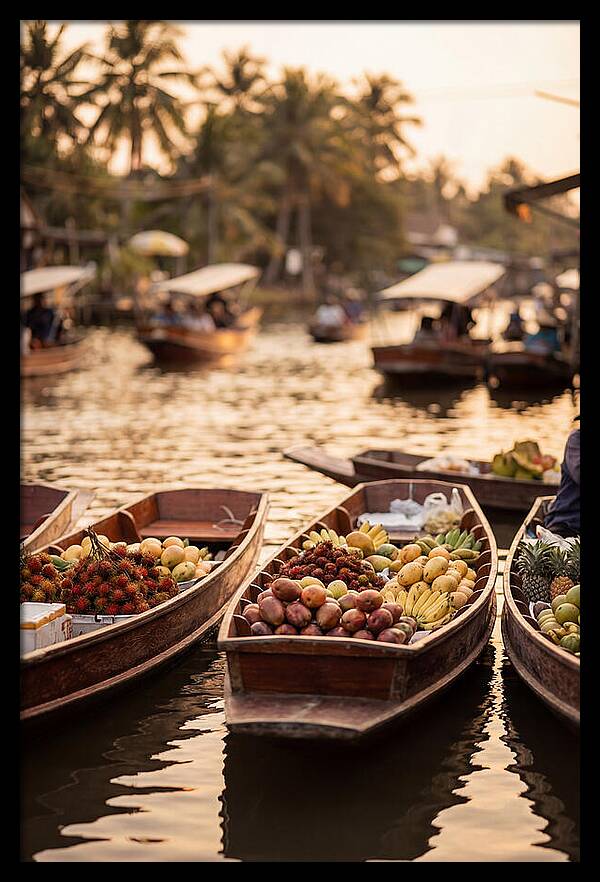 Tropical Floating Market Serenity
