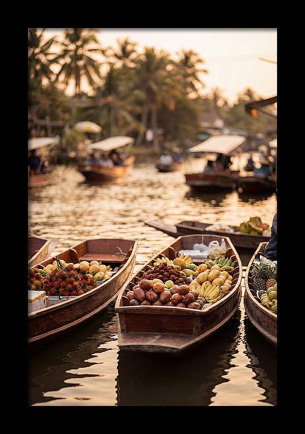 Tropical Floating Market Serenity