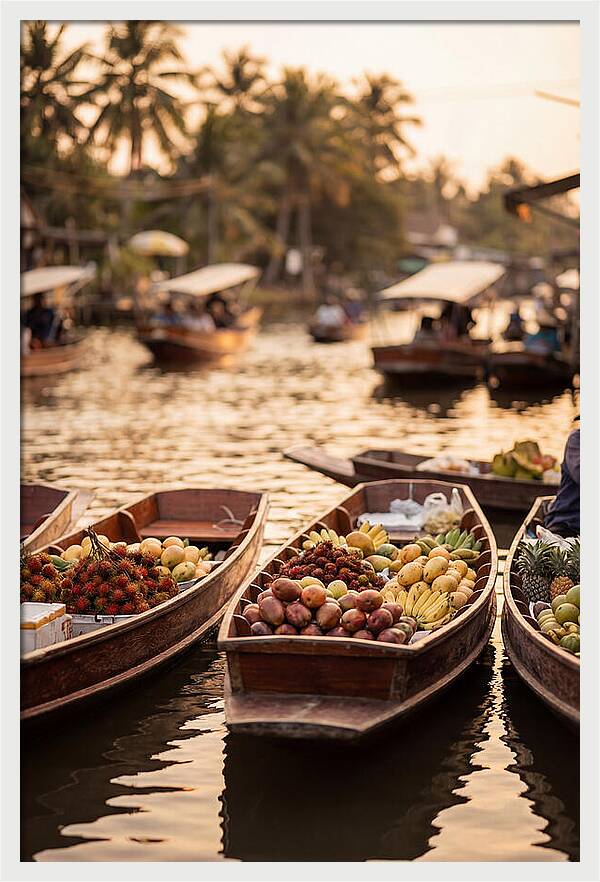 Tropical Floating Market Serenity
