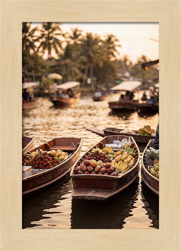 Tropical Floating Market Serenity