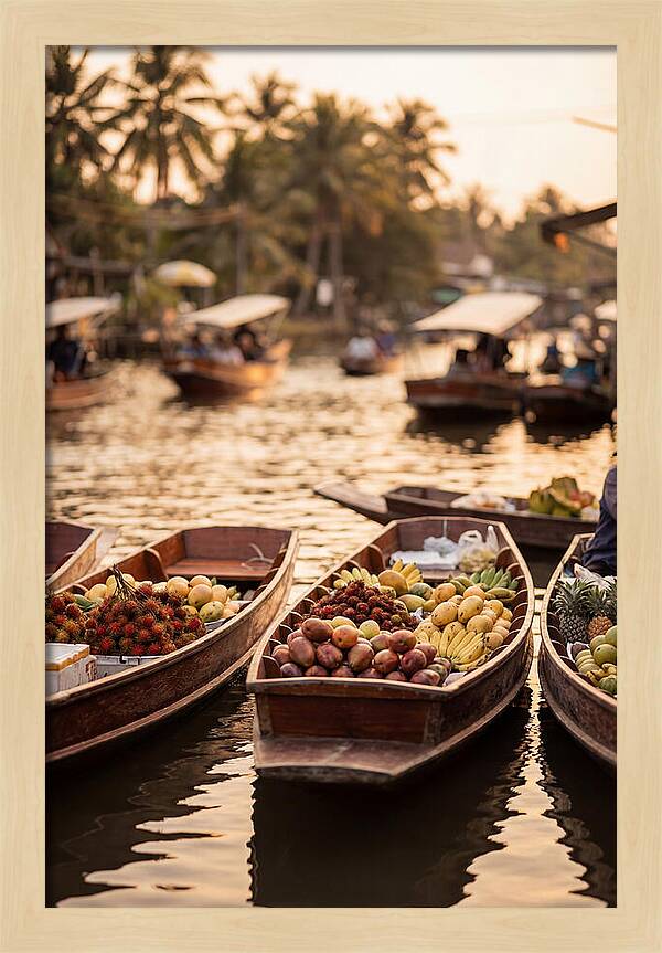 Tropical Floating Market Serenity