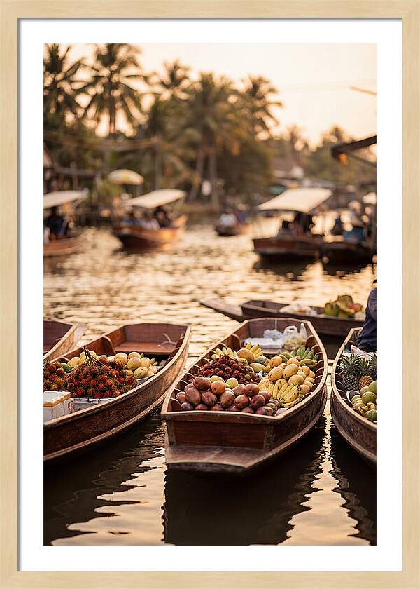 Tropical Floating Market Serenity