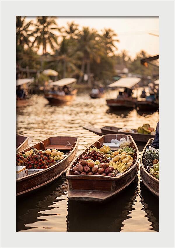 Tropical Floating Market Serenity