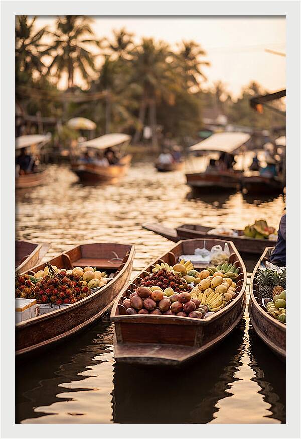 Tropical Floating Market Serenity