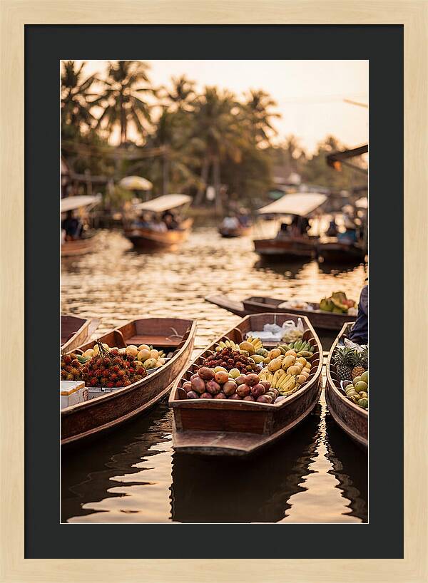 Tropical Floating Market Serenity