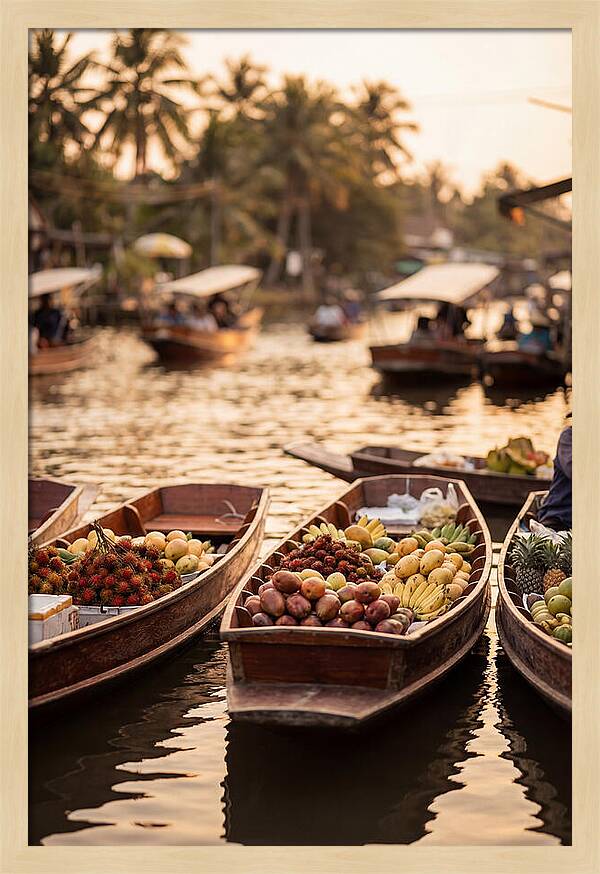 Tropical Floating Market Serenity