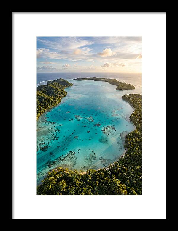 Tropical Lagoon From Above