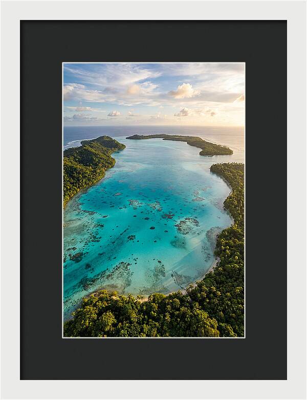 Tropical Lagoon From Above