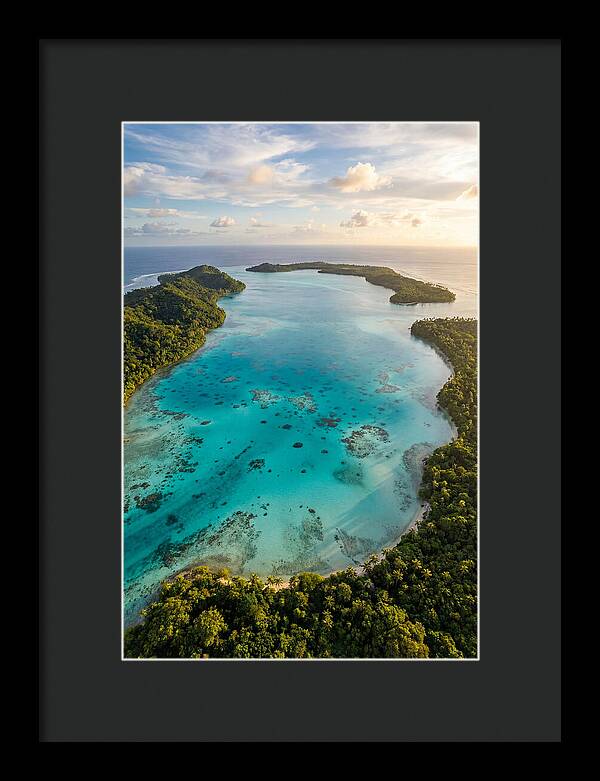 Tropical Lagoon From Above