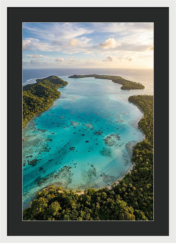 Tropical Lagoon From Above