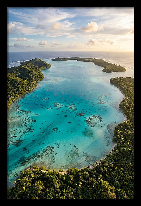 Tropical Lagoon From Above