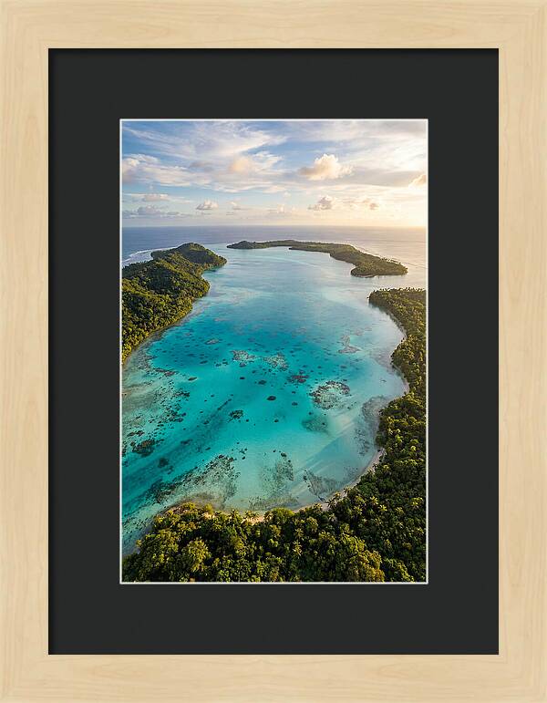 Tropical Lagoon From Above