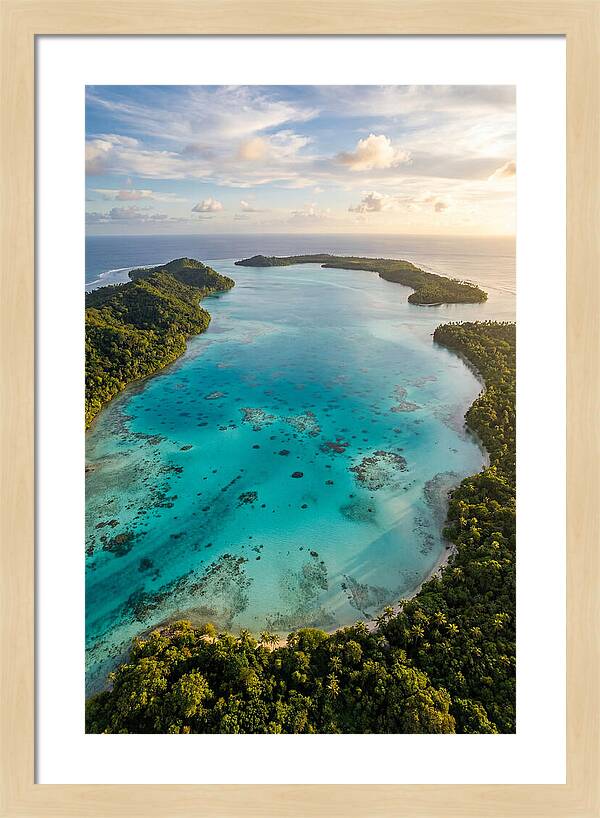 Tropical Lagoon From Above