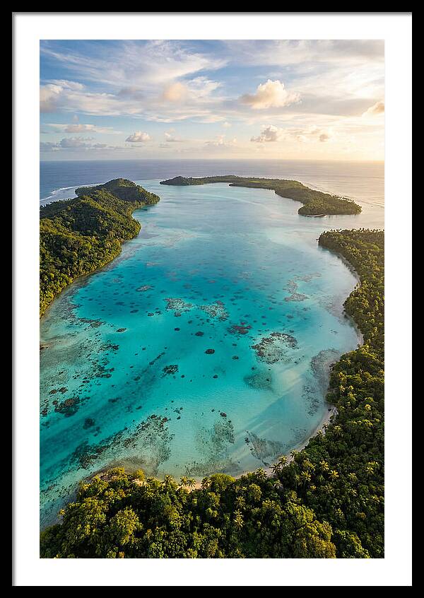 Tropical Lagoon From Above