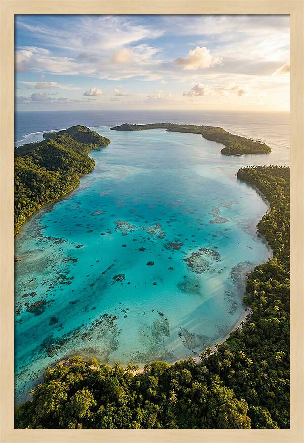 Tropical Lagoon From Above