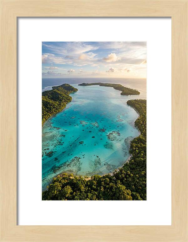 Tropical Lagoon From Above