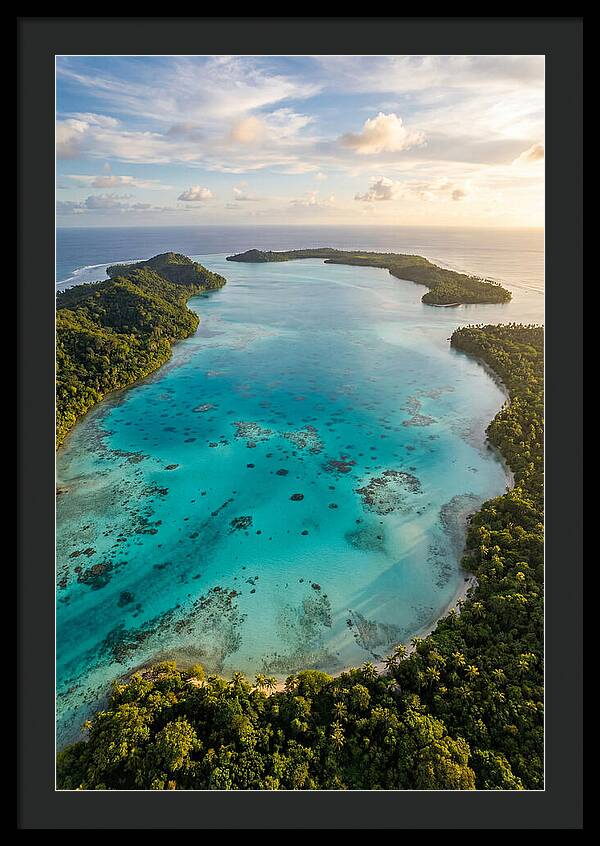 Tropical Lagoon From Above