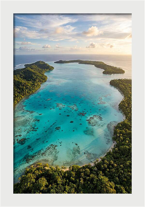 Tropical Lagoon From Above