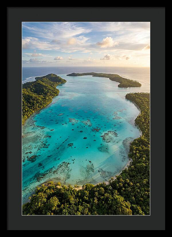 Tropical Lagoon From Above