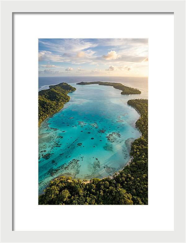Tropical Lagoon From Above
