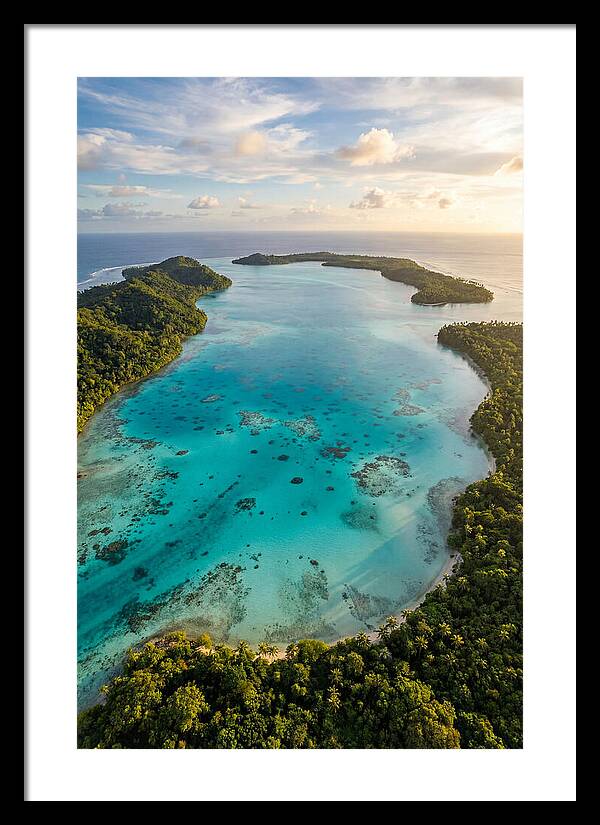 Tropical Lagoon From Above