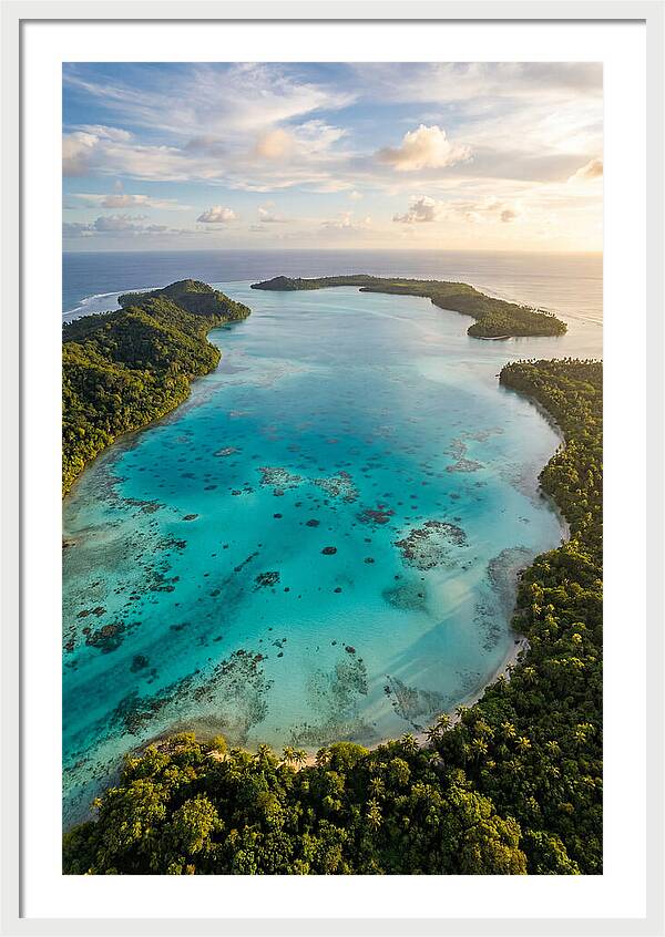 Tropical Lagoon From Above