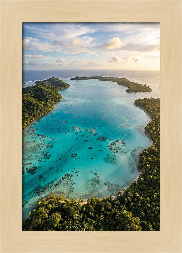 Tropical Lagoon From Above