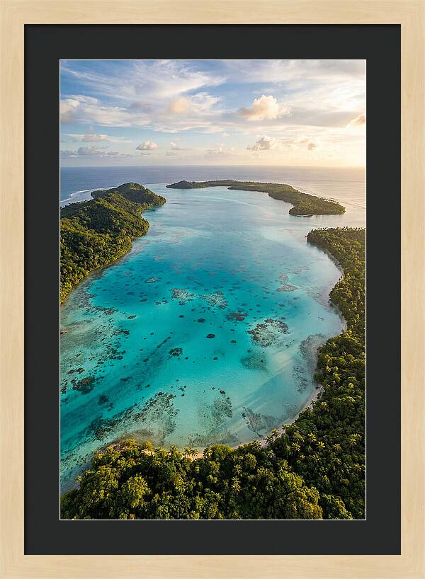 Tropical Lagoon From Above